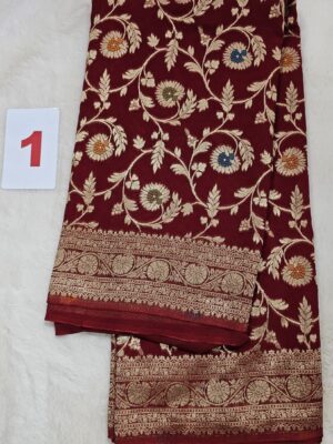 19TH SEP – PREMIUM GEORGETT KHADDI SAREE (NO.1)