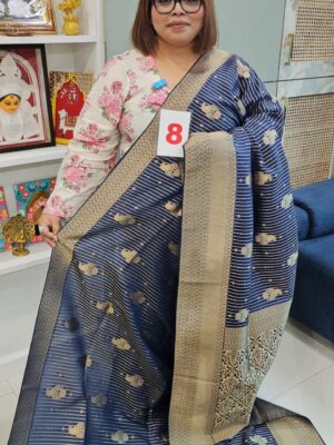 10TH SEP 2ND LIVE – GEORGETTE SILK KHADDI SAREE (NO.8)