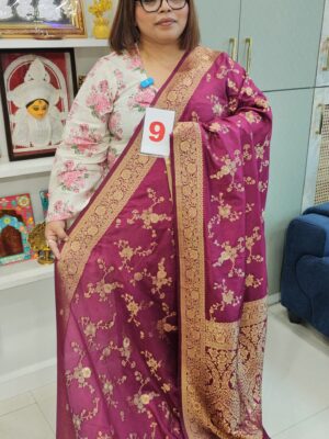 10TH SEP 2ND LIVE – GEORGETTE SILK KHADDI SAREE (NO.9)