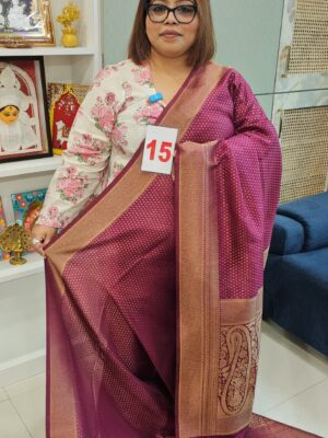 10TH SEP 2ND LIVE – GEORGETTE SILK KHADDI SAREE (NO.15)