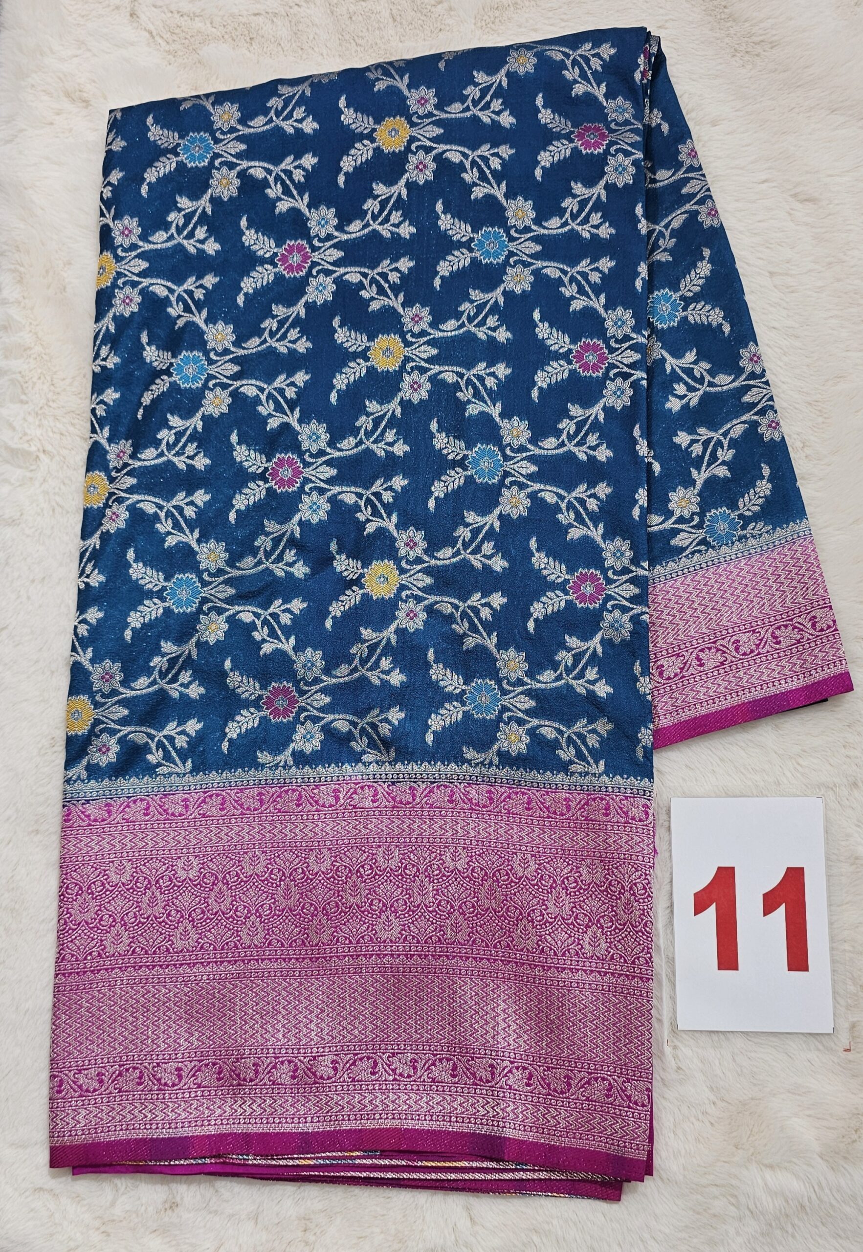 19TH SEP – GEORGETT SILK KHADDI SAREE (NO.11)