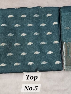 13TH SEP LIVE - PURE HANDLOOM SILK 3 PC DRESS MATERIAL (NO.5)