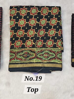 13TH SEP LIVE - CHANDERI SILK 3 PC DRESS MATERIAL (NO.19)