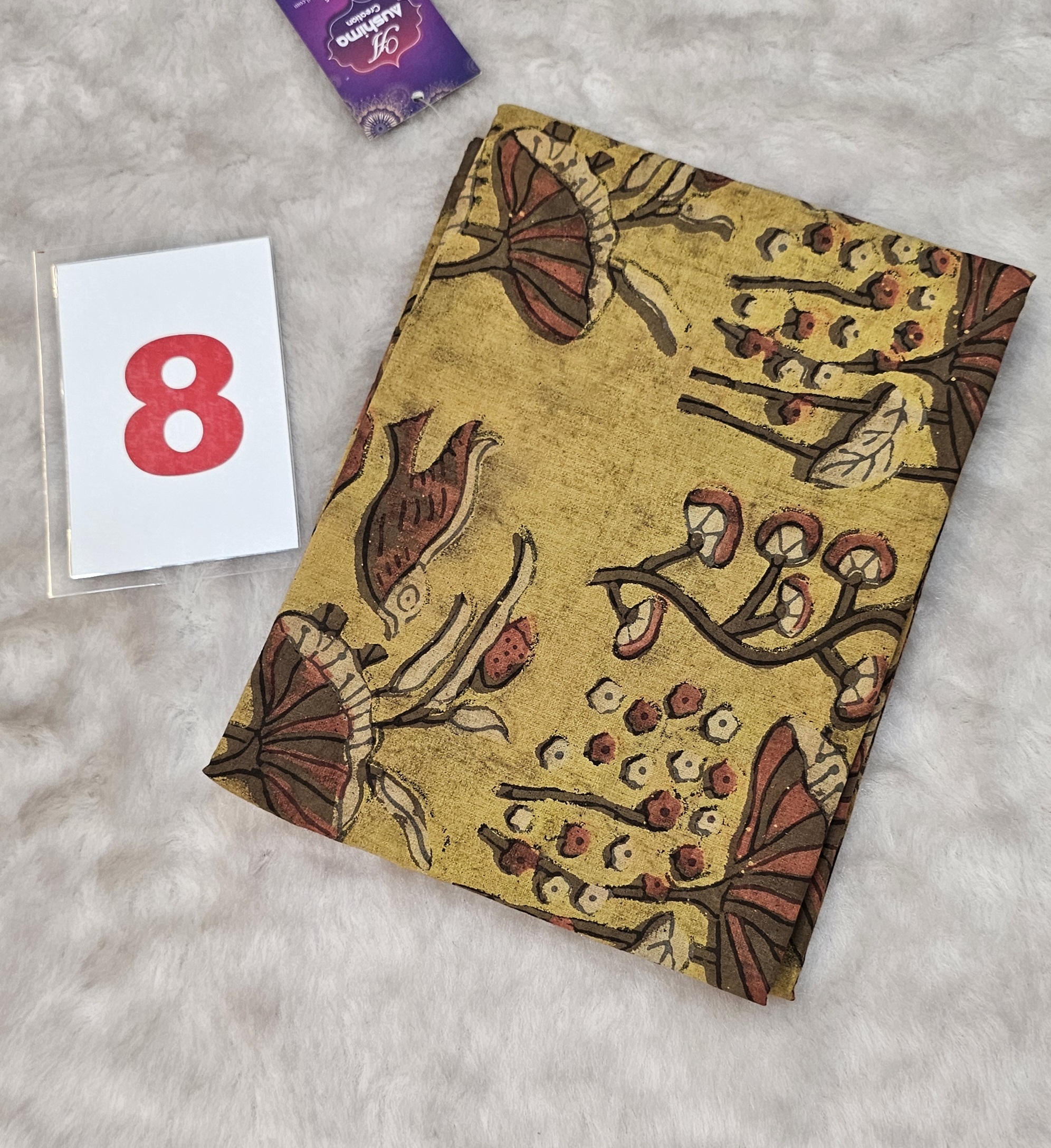 13TH SEP LIVE - POMEGRANATE DYE 2.5 MTR FABRIC (NO.8)