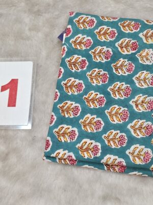13TH SEP LIVE - 5 MTR HANDBLOCK FABRIC (NO.1)