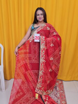 20TH SEP –  MOSS CHIFFON SAREE (NO.20)