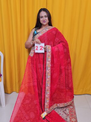 20TH SEP –  MOSS CHIFFON SAREE (NO.22)
