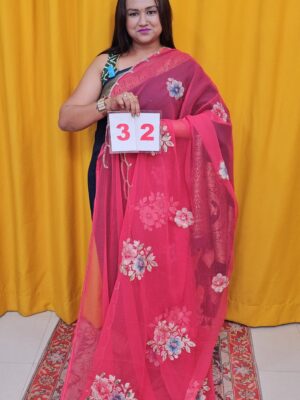 20TH SEP –  MOSS CHIFFON SAREE (NO.32)