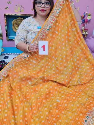 22ND SEP LIVE – MOSS CHIFFON SAREE (NO.1)