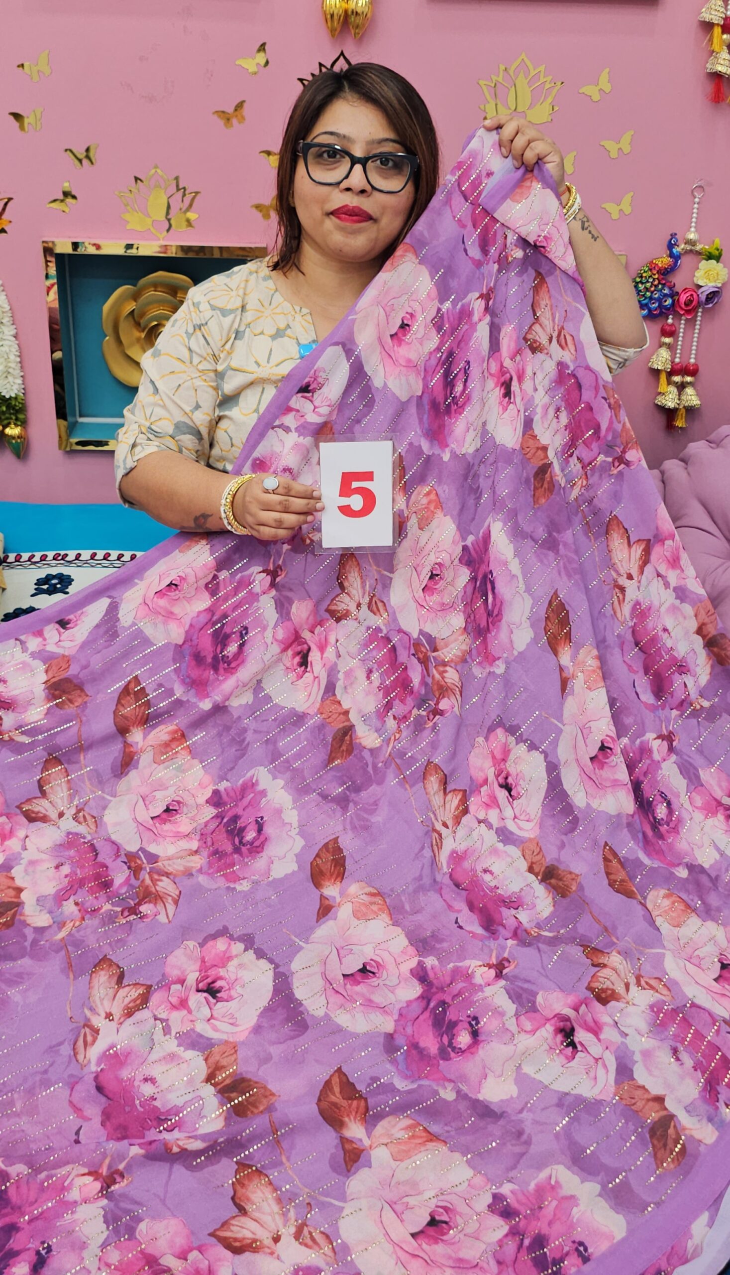 22ND SEP LIVE – MOSS CHIFFON SAREE (NO.5)