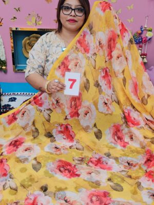 22ND SEP LIVE – MOSS CHIFFON SAREE (NO.7)