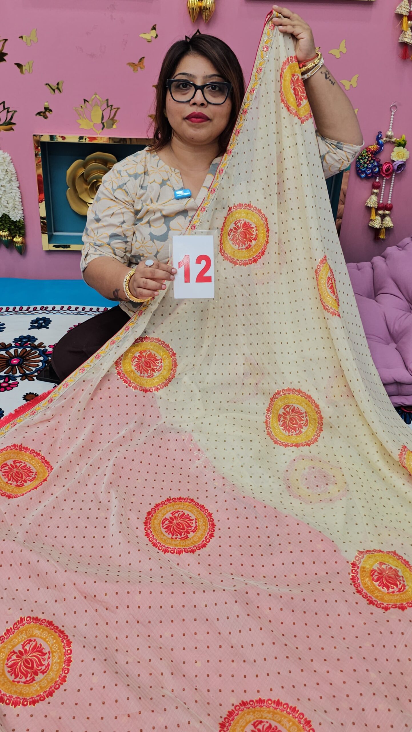 22ND SEP LIVE – MOSS CHIFFON SAREE (NO.12)