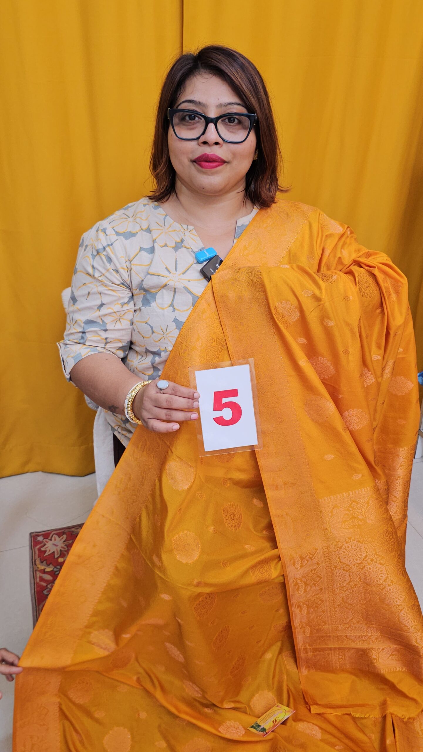21ST SEP – GEORGETTE SILK KHADDI SAREE (NO.5)