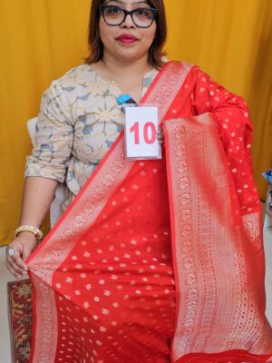 21ST SEP – GEORGETTE SILK KHADDI SAREE (NO.10)