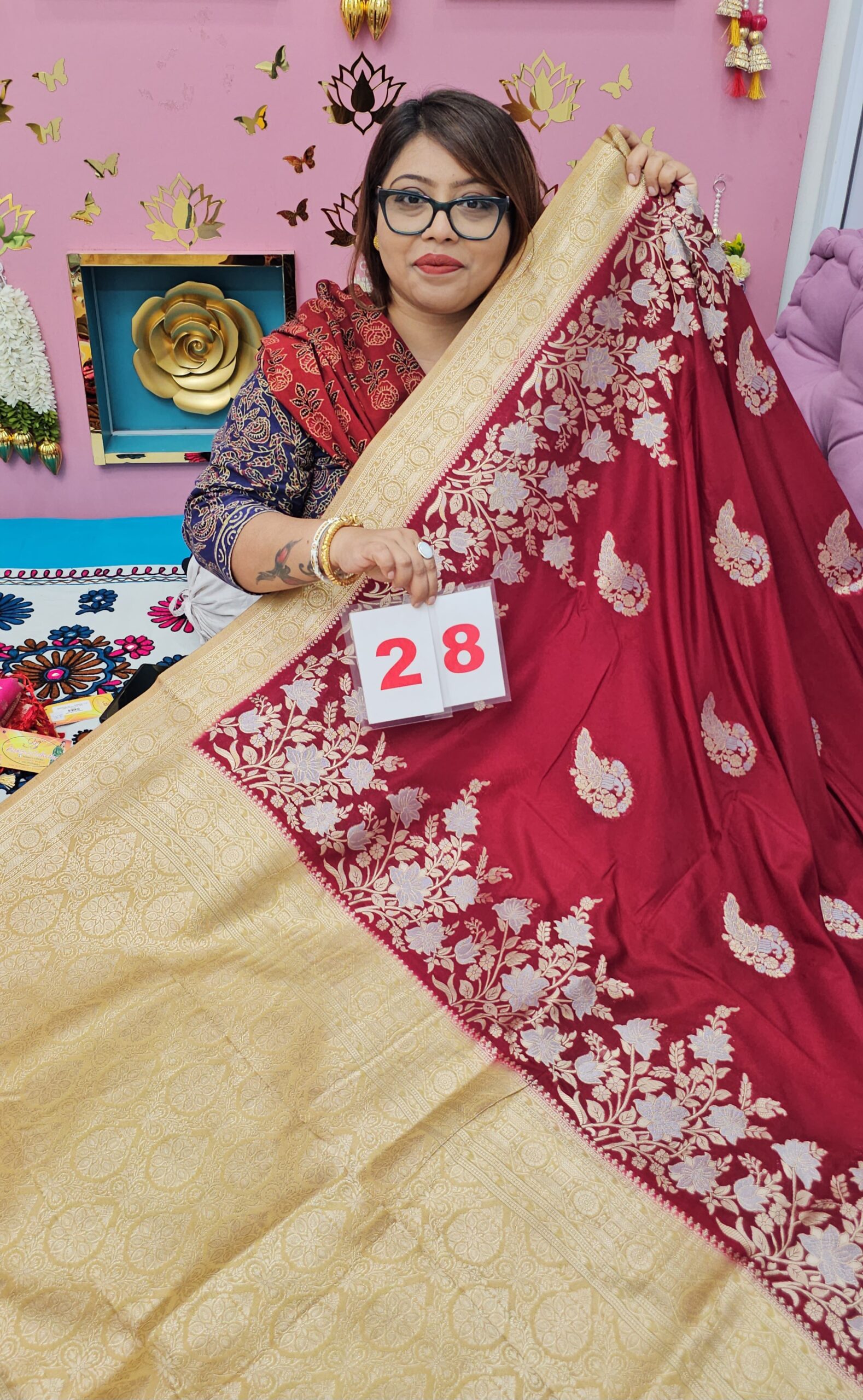 24TH SEP 2ND LIVE – GEORGETT KHADDI SAREE (NO.28)