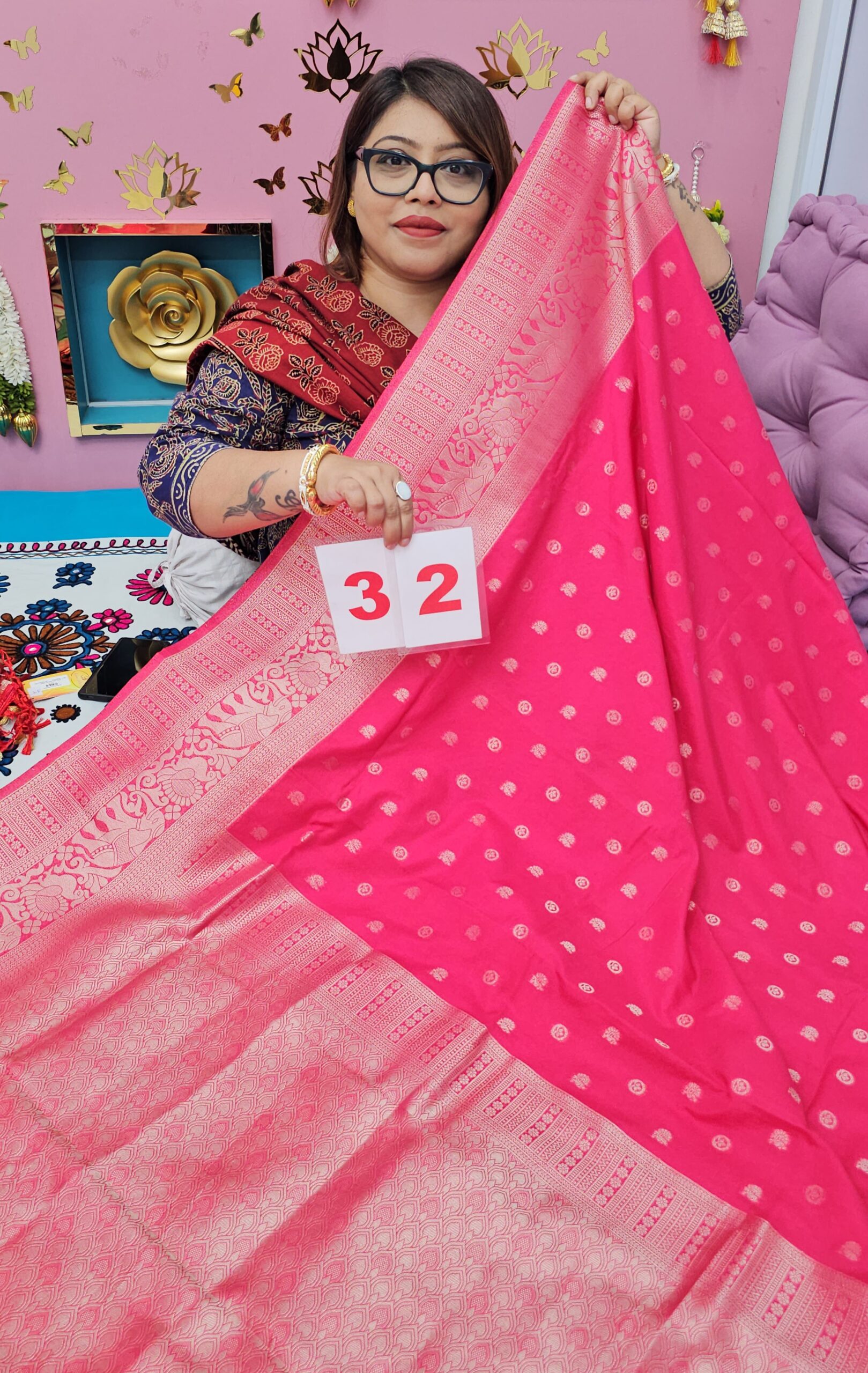 24TH SEP 2ND LIVE – GEORGETT KHADDI SAREE (NO.32)