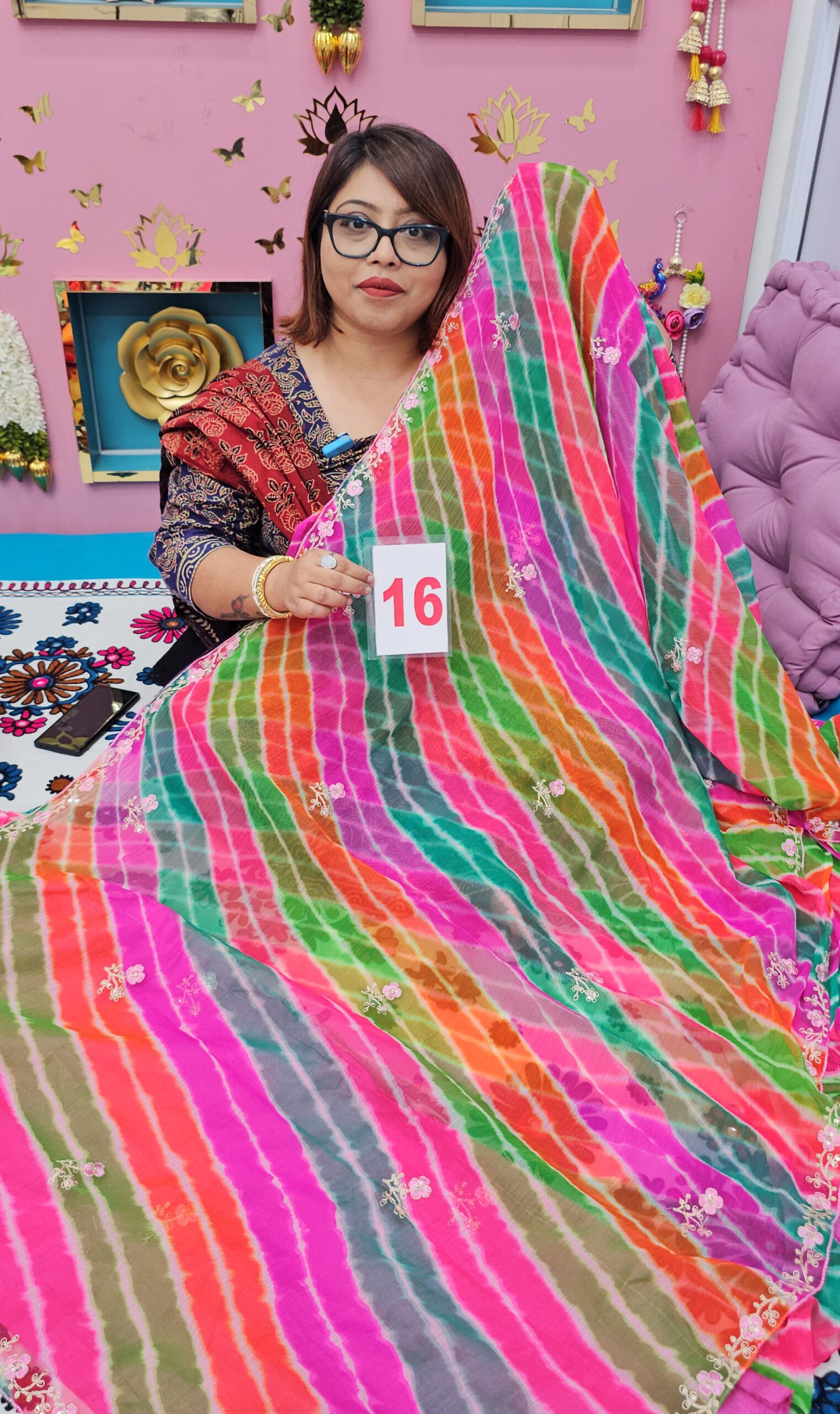 25TH SEP LIVE – MOSS CHIFFON SAREE (NO.16)