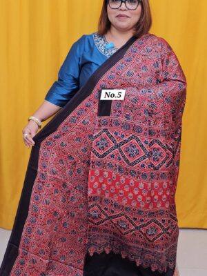23RD SEP 2ND LIVE – DEFECTIVE PURE AJRAKH MODAL SILK SAREE (NO.5)