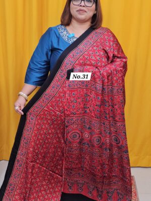 23RD SEP 2ND LIVE – DEFECTIVE PURE AJRAKH MODAL SILK SAREE (NO.31)