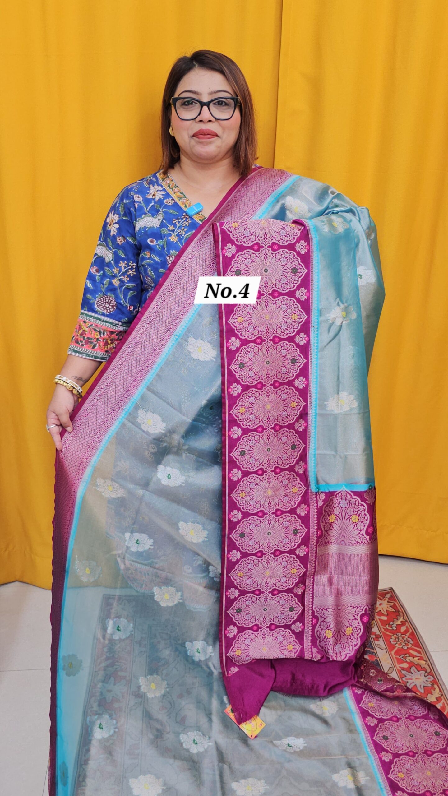 24TH SEP LIVE – GEORGETT SILK KHADDI SAREE (NO.4)
