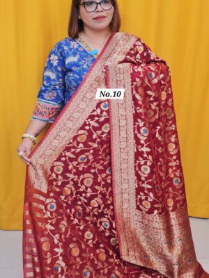 24TH SEP LIVE – PREMIUM GEORGETT KHADDI SAREE (NO.10)