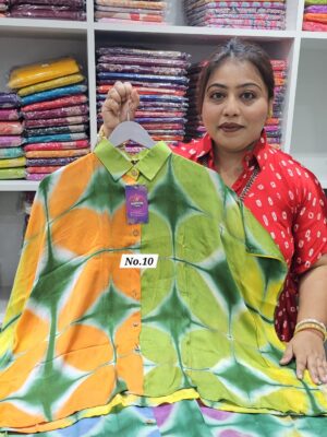 27TH SEP MEGA SALE LIVE – SHIBORI KAFTAN SHIRT {SIZE -48} (NO.10)