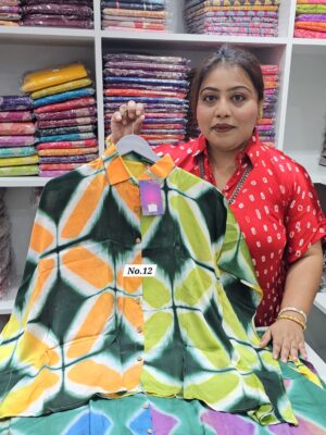27TH SEP MEGA SALE LIVE – SHIBORI KAFTAN SHIRT {SIZE -48} (NO.12)