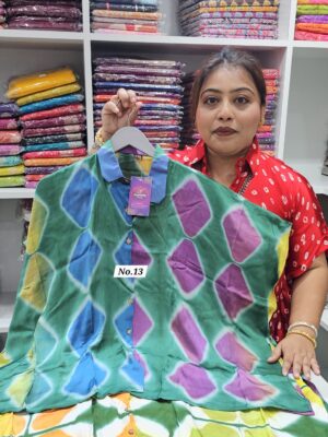 27TH SEP MEGA SALE LIVE – SHIBORI KAFTAN SHIRT {SIZE -48} (NO.13)