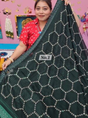 29TH SEP MEGA SALE 2ND LIVE – MOSS CHIFFON SAREE (NO.1)
