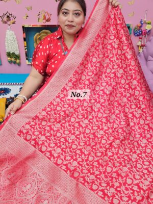 29TH SEP MEGA SALE 2ND LIVE – GEORGETT SILK KHADDI SAREE (NO.7)