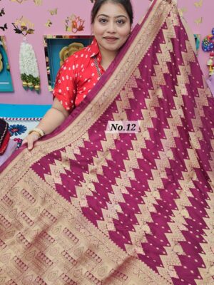 29TH SEP MEGA SALE 2ND LIVE – GEORGETT SILK KHADDI SAREE (NO.12)