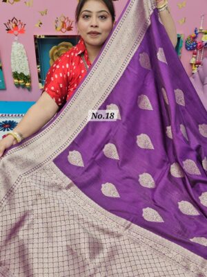 29TH SEP MEGA SALE 2ND LIVE – SEMI TUSSAR INDIAN SILK SAREE (NO.18)