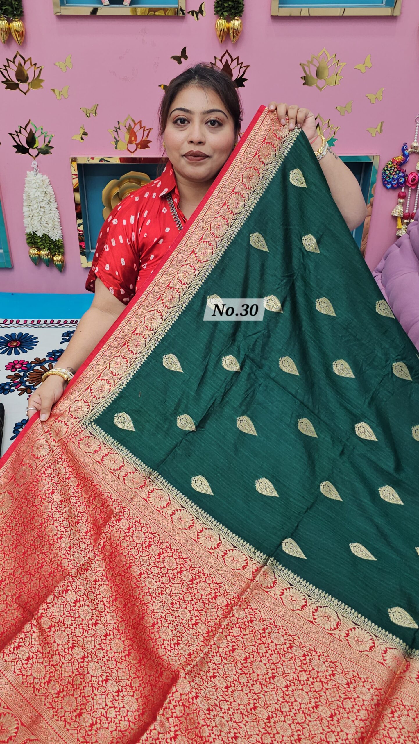 29TH SEP MEGA SALE 2ND LIVE – TUSSAR BANARASI INDIAN SILK SAREE (NO.30)