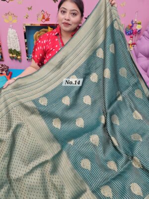 29TH SEP MEGA SALE LIVE – GEORGETTE SILK KHADDI SAREE (NO.14)