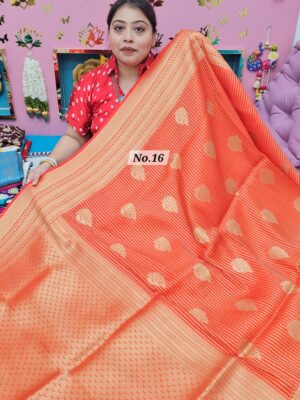 29TH SEP MEGA SALE LIVE – GEORGETTE SILK KHADDI SAREE (NO.16)