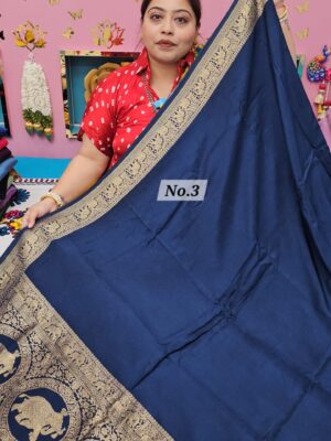 27TH SEP MEGA SALE LIVE – PURE DOLA SILK NAKSHI SAREE (NO.3)