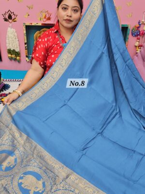 27TH SEP MEGA SALE LIVE – PURE DOLA SILK NAKSHI SAREE (NO.8)