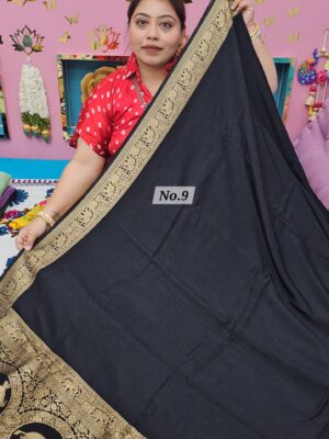 27TH SEP MEGA SALE LIVE – PURE DOLA SILK NAKSHI SAREE (NO.9)