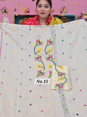 26TH SEP MEGA SALE 2ND LIVE – JAMDANI DRESS MATERIAL (NO.15)