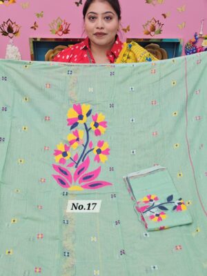 26TH SEP MEGA SALE 2ND LIVE – JAMDANI DRESS MATERIAL (NO.17)