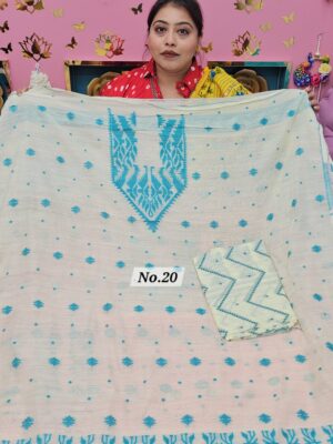 26TH SEP MEGA SALE 2ND LIVE – JAMDANI DRESS MATERIAL (NO.20)