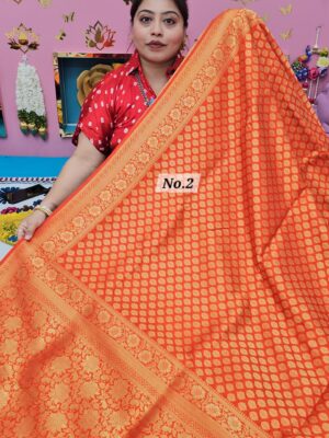 26TH SEP MEGA SALE 2ND LIVE – GEORGETT SILK KHADDI SAREE (NO.2)