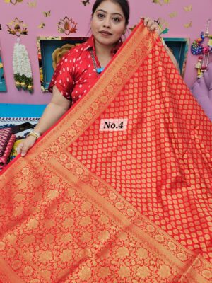 26TH SEP MEGA SALE 2ND LIVE – GEORGETT SILK KHADDI SAREE (NO.4)