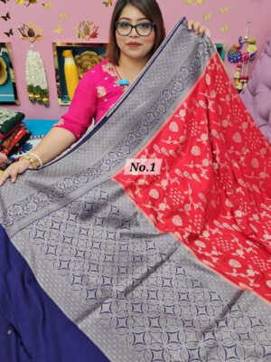 30TH SEP MEGA SALE 2ND LIVE – GEORGETT SILK KHADDI SAREE (NO.1)