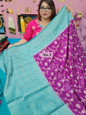 30TH SEP MEGA SALE 2ND LIVE – GEORGETT SILK KHADDI SAREE (NO.3)