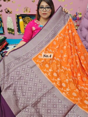30TH SEP MEGA SALE 2ND LIVE – GEORGETT SILK KHADDI SAREE (NO.4)