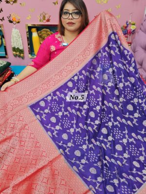 30TH SEP MEGA SALE 2ND LIVE – GEORGETT SILK KHADDI SAREE (NO.5)