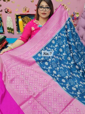 30TH SEP MEGA SALE 2ND LIVE – GEORGETT SILK KHADDI SAREE (NO.7)