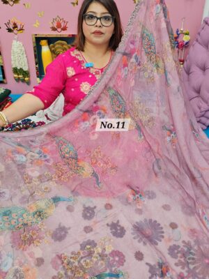 30TH SEP MEGA SALE 2ND LIVE – MOSS CHIFFON SAREE (NO.11)