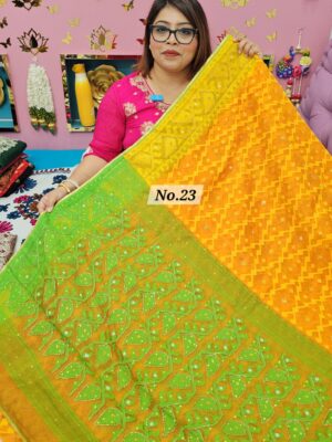 30TH SEP MEGA SALE 2ND LIVE – KATHDANA JAMDANI SAREE (NO.23)